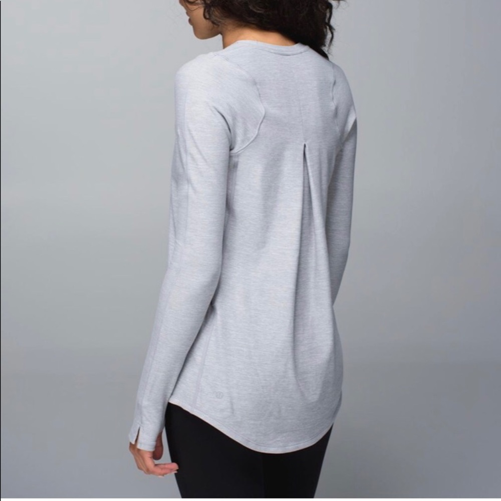 🦄 Lululemon Tuck & Flow Heathered Slate sz6 NWT